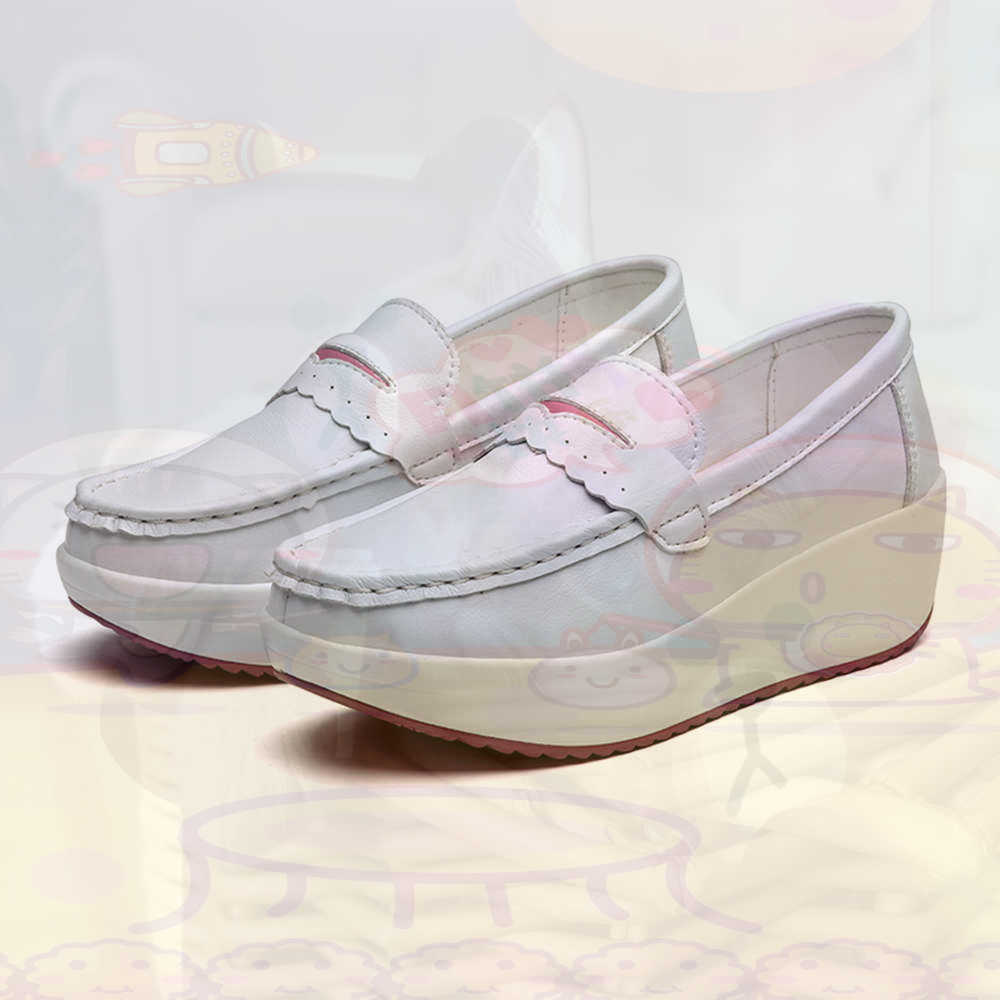Luxury Lifestyle Goods - Plataform Sepatu Kets Merah Muda Musim