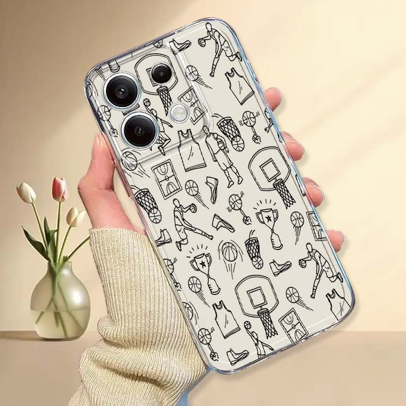 Xiaomi Poco X6 - Casing Ponsel Ilustrasi Elemen Basket untuk
