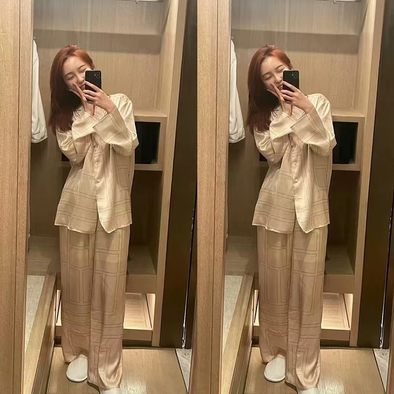 Piyama Sutra Es Gambar Cetak M - Luxury Lifestyle Women ulasan dan harga