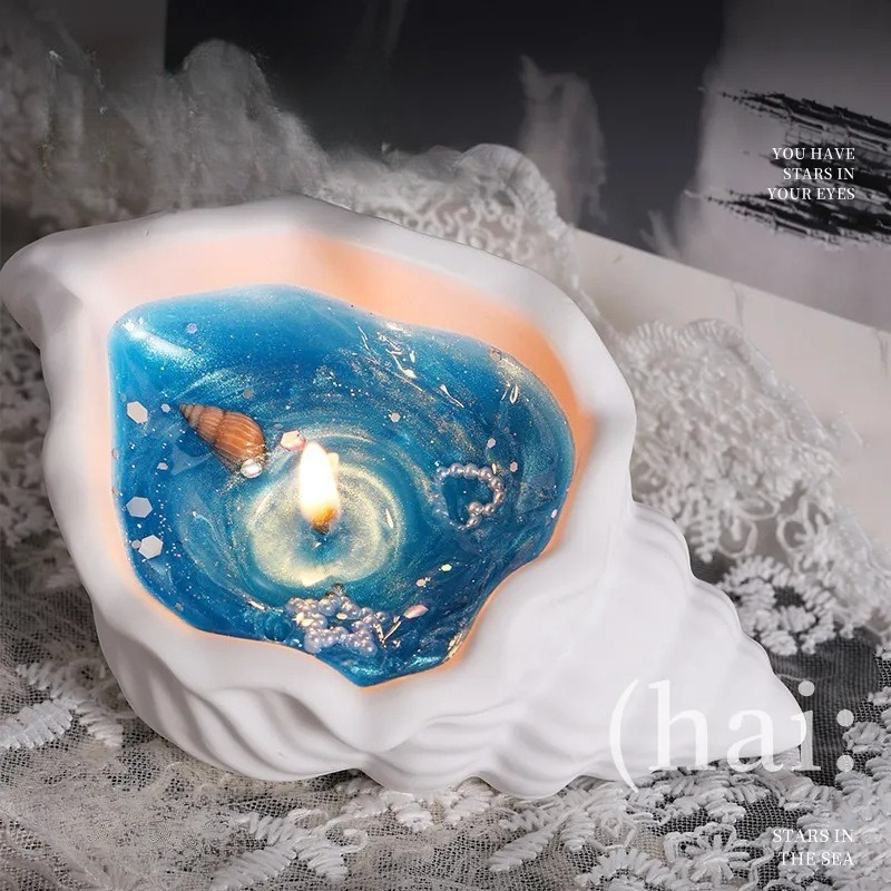 Ornamen Lilin Cangkang Gipsum  - Scented Candle Luxury ulasan dan harga